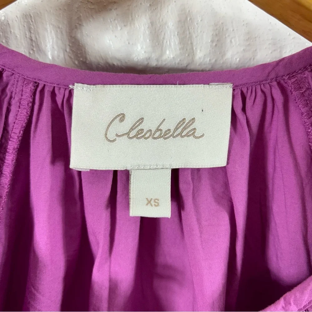 Cleobella Jess Puff Sleeve Blouse Azalea XS - Picture 4 of 6